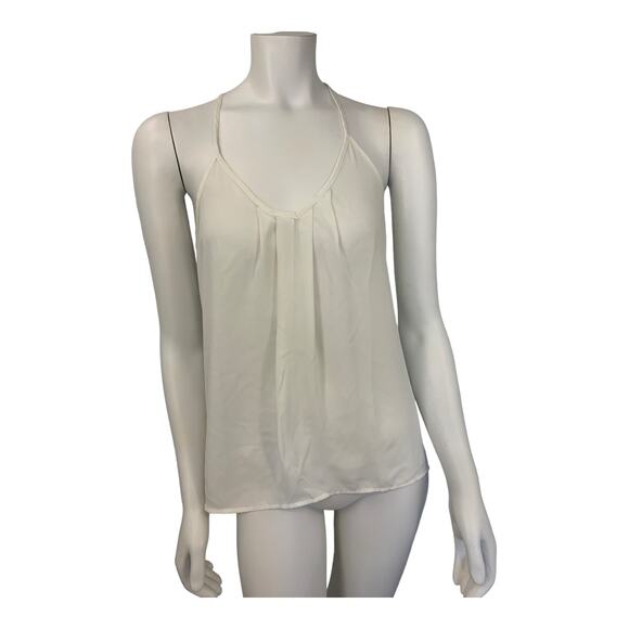 Bellatrix white sleeveless halter cut spaghetti strap small - Picture 1 of 4